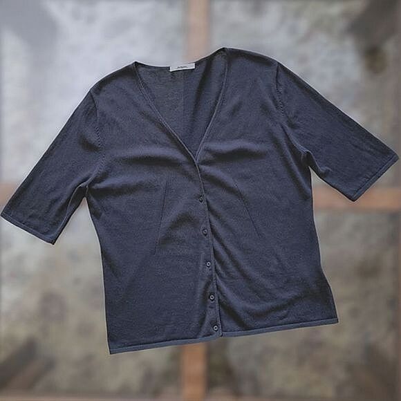 Vtg Rodier black lightweight knit sweater set - Picture 11 of 16